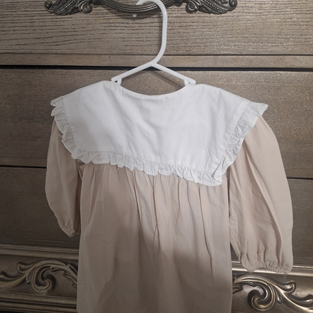 White and Cream Kids Top